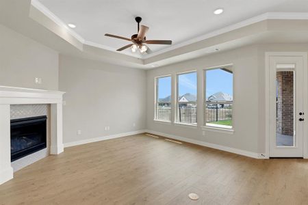 New construction Single-Family house 6121 Villaggio Trail, Fort Worth, TX 76123 Portico- photo 10 10