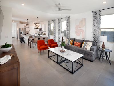 Utilize the spacious open-concept layout to host friends and family.