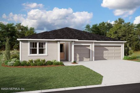 New construction Single-Family house 3181 Lago Vista Drive, Green Cove Springs, FL 32043 Hawkin- photo 0