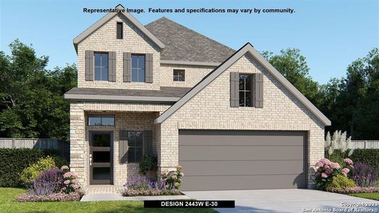 New construction Single-Family house 12332 Aurora Basin, San Antonio, TX 78254 Design 2443W- photo 0