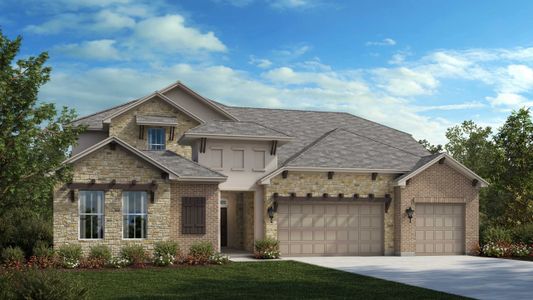 New construction Single-Family house 700 Great Lawn Bend, Liberty Hill, TX 78642 Grayson- photo 1 1