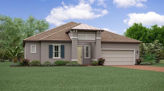 New construction Single-Family house 12203 Violet Jasper Drive, Parrish, FL 34219 Argent- photo 0