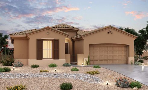 New construction Single-Family house 16424 W. Desert Mirage Drive, Surprise, AZ 85388 Hacienda Series - Crimson- photo 0