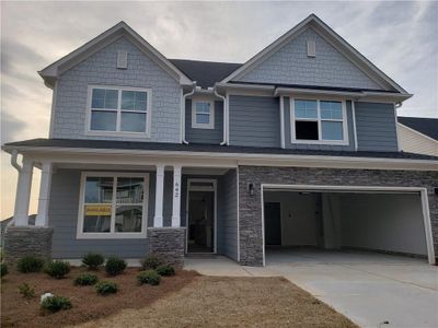 New construction Single-Family house 3059 Bull Shoals Way, Hoschton, GA 30548 Davidson- photo 0