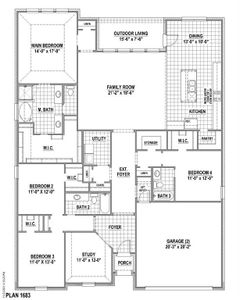 New construction Single-Family house 1819 Flowerfield Lane, Mansfield, TX 76063 Plan 1683- photo 1 1