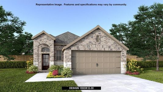 New construction Single-Family house 27111 Butterfly Mint Lane, Hockley, TX 77447 Design 1593W- photo 0 0