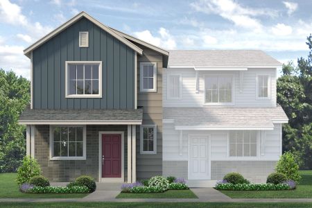 New construction Duplex house 239 Shoveler Way, Johnstown, CO 80534 Biscayne- photo 0