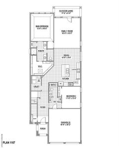 New construction Single-Family house 1124 Lady Tessala, Lewisville, TX 75056 Plan 1107- photo 1 1