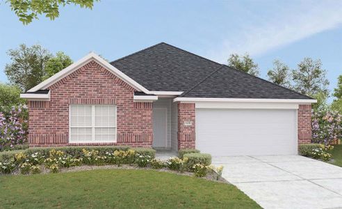 New construction Single-Family house 3111 West Frontier Lane, Pinehurst, TX 77362 Landmark Series - Blanton- photo 0