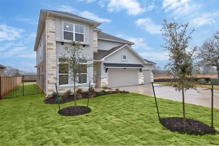 New construction Single-Family house 644 Great Lawn Bnd, Liberty Hill, TX 78642 Parmer- photo