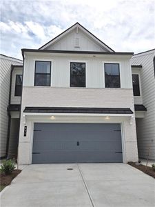 New construction Townhouse house 1107 Holland Rose Drive, Lawrenceville, GA 30043 Sawnee- photo 0