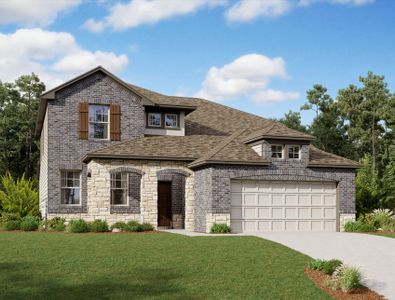 New construction Single-Family house 31715 Daisy Draper Lane, Hockley, TX 77447 Hyde Homeplan- photo 0 0