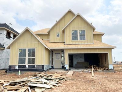 New construction Single-Family house 31430 Warm Kindling Way, Fulshear, TX 77441 Monaco- photo 1 1