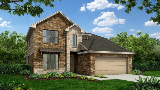 New construction Single-Family house Georgetown + Bonus 60's, 10219 Alpine Lake Lane, Iowa Colony, TX 77583 - photo