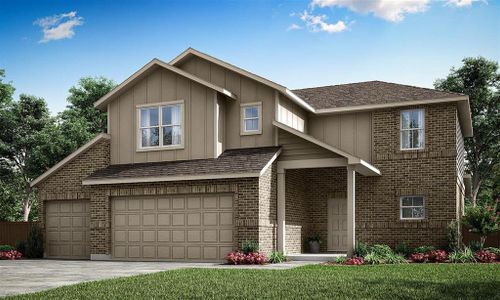 New construction Single-Family house 208 Canyon Live Oak, Seguin, TX 78155 Hutchinson- photo 0