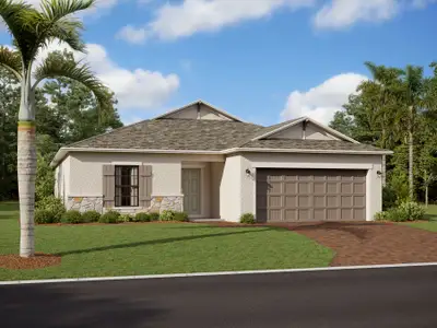 New construction Townhouse house 5210 Patano Loop, Palmetto, FL 34221 Palisades - Single Family Smart Series- photo 0