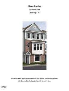 New construction Townhouse house 3010 Freewinds Way, Unit #43, Cary, NC 27519 The Hadleigh- photo 0