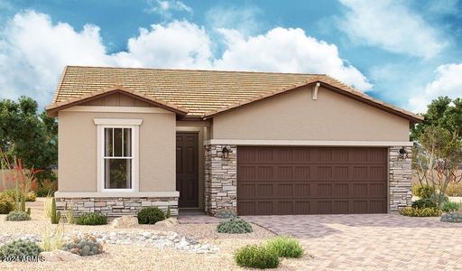 New construction Single-Family house 40050 W Elm Drive, Maricopa, AZ 85138 Sunstone- photo 0