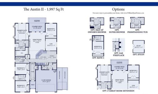 The Austin II Floorplan Options