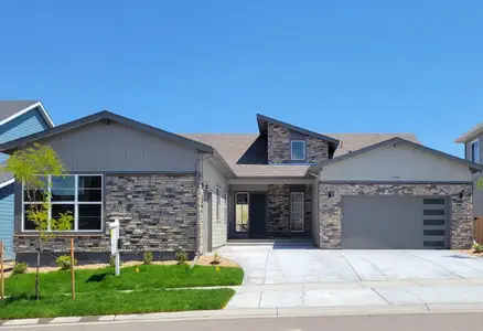 New construction Single-Family house 14408 Hop Clover Trail, Parker, CO 80134 Plan 5802 Ranch- photo 0