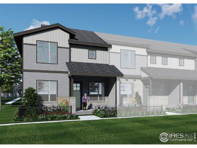 New construction Townhouse house 6846 Stonebrook Drive, Timnath, CO 80547 Timberline- photo 0 0