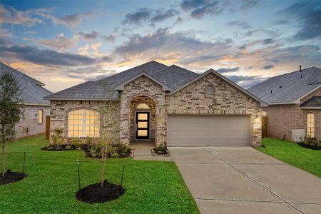 New construction Single-Family house 3041 Myrtle Sunset Drive, Katy, TX 77493 The Canterbury- photo 0 0
