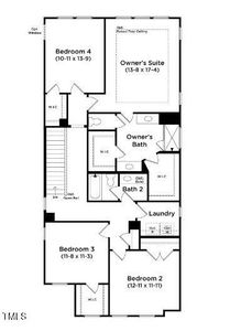 New construction Townhouse house 201 Burford Way, Angier, NC 27501 Callaway- photo