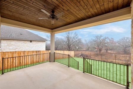 New construction Single-Family house 708 Great Lawn Bnd, Liberty Hill, TX 78642 Parmer- photo 36 36