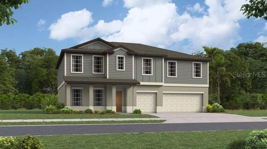 New construction Single-Family house 1801 Blue Orchid Avenue, Plant City, FL 33565 Olympia- photo 0