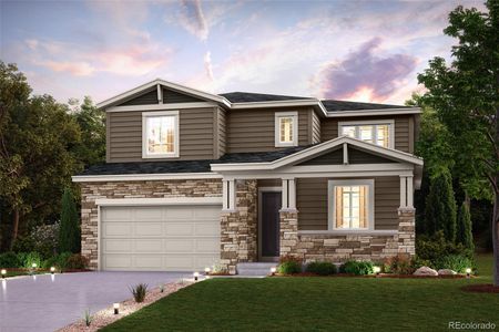 New construction Single-Family house 13889 Bunny Hop Lane, Parker, CO 80134 Camellia- photo 0