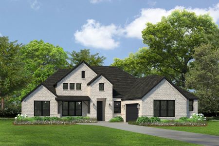 New construction Single-Family house Lodge (Courtyard), 3141 Miller Road, Midlothian, TX 76065 - photo