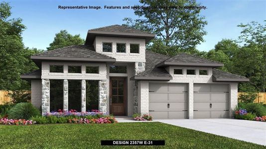 New construction Single-Family house 30039 Gold Finch Place, Fulshear, TX 77441 Design 2357W- photo 0