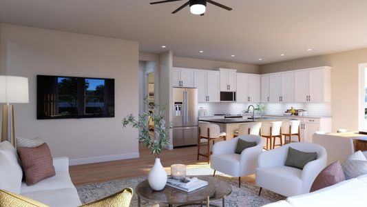 Great Room | Willow at Harrell Oaks in Orlando, FL by Landsea Homes