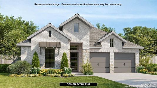 New construction Single-Family house 3082 Mckinnie Park, Bulverde, TX 78163 Design 2474W- photo 3 3