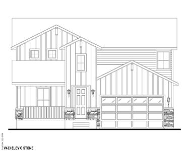 Plan V433 Elevation C w/ Stone