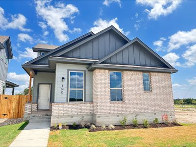 New construction Single-Family house 196 Tenny Lane, Kyle, TX 78640 Scarlet- photo 0