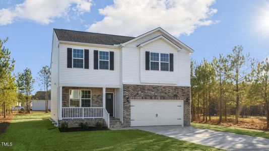 New construction Single-Family house 345 Babbling Creek Drive, Youngsville, NC 27596 Penwell- photo 0
