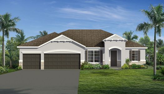 French Country Elevation for Briella at Briella in Palm Coast, Florida by Landsea Homes