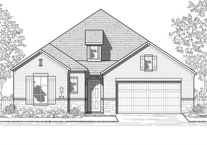 New construction Single-Family house 921 Willie Ranch Way, Leander, TX 78641 Brentwood Plan- photo