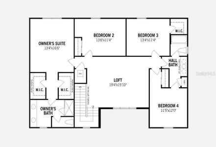 Pensacola Floorplan - Second Floor