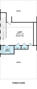 The Frances floor plan by K. Hovnanian Homes. 3rd Floor shown. *Prices, plans, dimensions, features, specifications, materials, and availability of homes or communities are subject to change without notice or obligation.