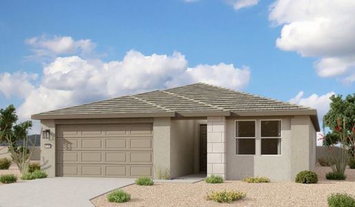 New construction Single-Family house 2338 E. Wagon Wheel Lane, San Tan Valley, AZ 85140 Sunflower Homeplan- photo 0