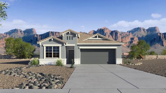 New construction Single-Family house 18580 W Bronco Trail, Wittmann, AZ 85361 Dove- photo