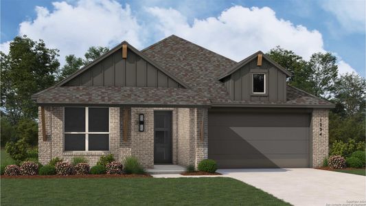 New construction Single-Family house 422 Mule Deer Grove, Cibolo, TX 78108 Picasso Plan- photo 0