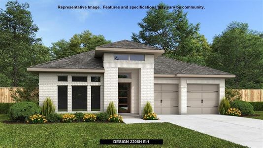 New construction Single-Family house 12310 Grassy Bend Drive, Mont Belvieu, TX 77523 Design 2206H- photo 0