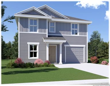 New construction Single-Family house 5016 Epidosite Road, San Antonio, TX 78254 The Grissom- photo 0 0