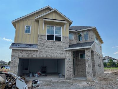 New construction Single-Family house 15123 Post Oak Falls Drive, Cypress, TX 77433 Rosewood - Courtyard Collection- photo 0