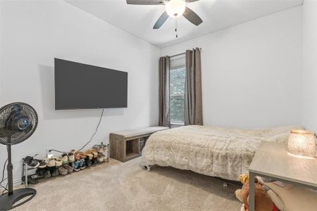 Carpeted bedroom