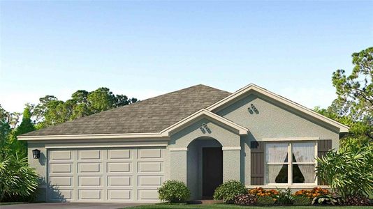 New construction Single-Family house 10128 Brushy Creek Place, Parrish, FL 34219 Aria- photo 0 0