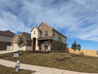 New construction Single-Family house 100 Roaming Drive, Hutto, TX 76574 Premier Series - Hickory- photo 1 1
